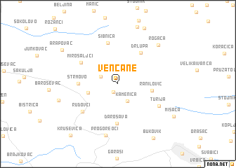 map of Venčane