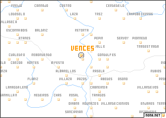 map of Vences