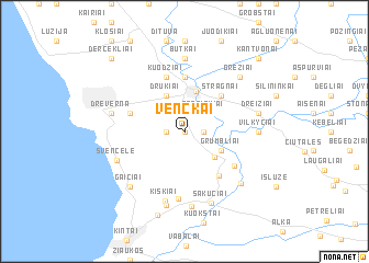 map of Venckai