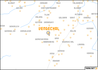 map of Vend-e Chāl