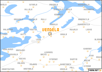 map of Vendelä
