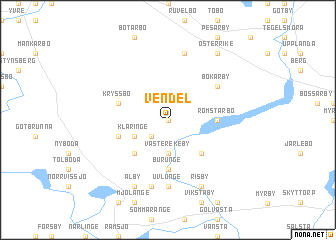 map of Vendel