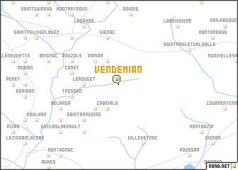 map of Vendémian