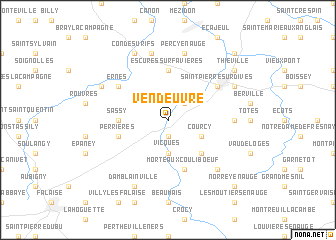 map of Vendeuvre