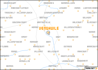 map of Vendhuile