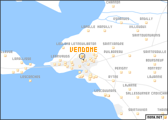 map of Vendôme