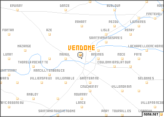 map of Vendôme