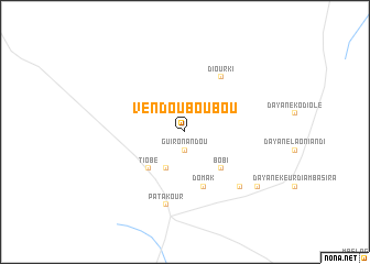 map of Vèndou Boubou