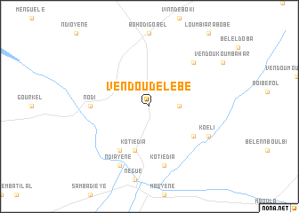 map of Vèndou Dèlèbè