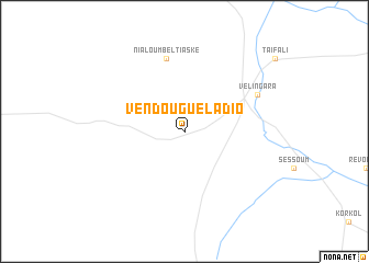 map of Vèndou Guéladio