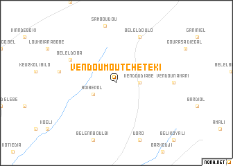 map of Vèndou Moutchètéki