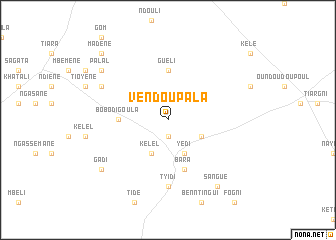 map of Vèndou Pala