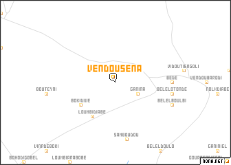 map of Vèndou Séna