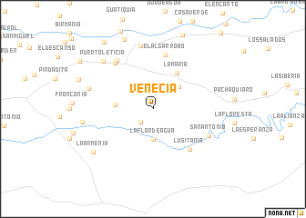 map of Venecia