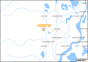 map of Venecia