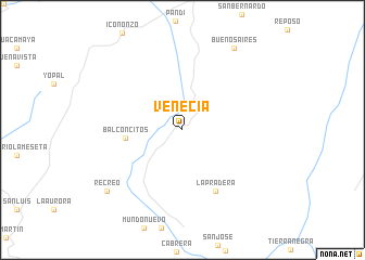 map of Venecia