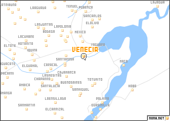 map of Venecia