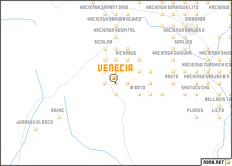 map of Venecia