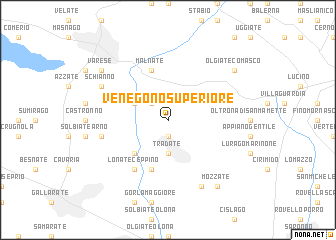 map of Venegono Superiore