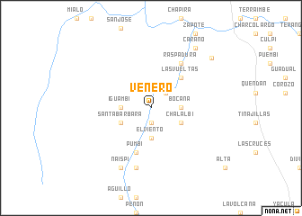 map of Venero
