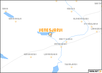 map of Venesjärvi