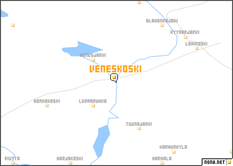 map of Veneskoski