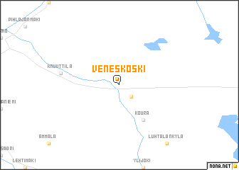 map of Veneskoski