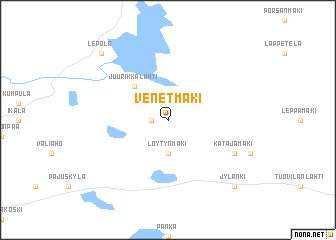 map of Venetmäki