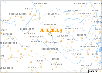 map of Venezuela