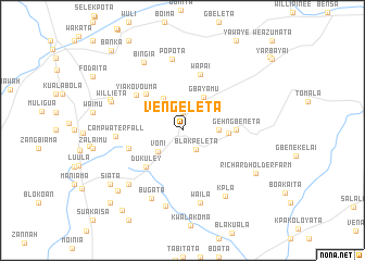 map of Vengeleta