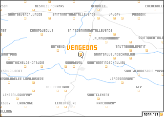 map of Vengeons