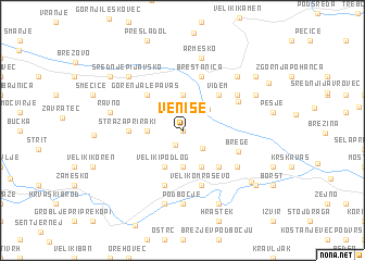 map of Veniše