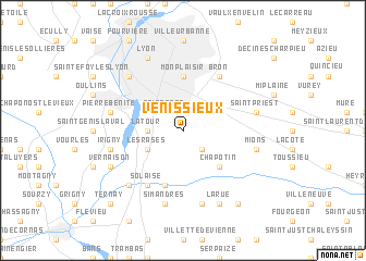 map of Vénissieux