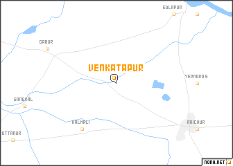 map of Venkatāpur