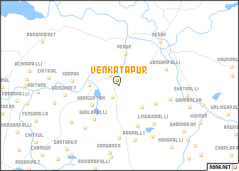 map of Venkatāpur