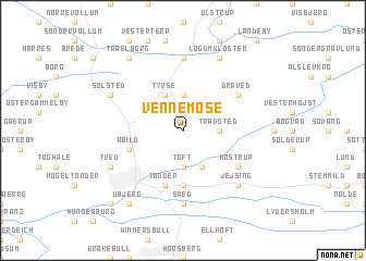 map of Vennemose