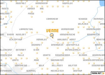 map of Venne