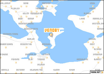 map of Venø By