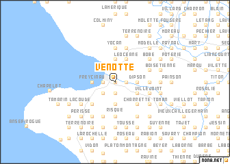 map of Venotte