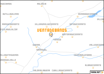 map of Venta de Baños