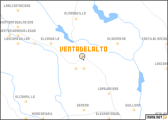 map of Venta del Alto