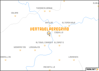 map of Venta del Peregrino