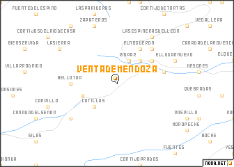 map of Venta de Mendoza