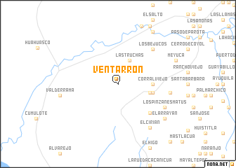 map of Ventarrón