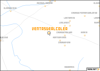 map of Ventas de Alcolea