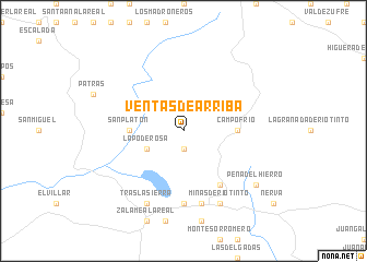 map of Ventas de Arriba