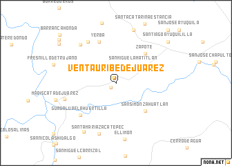 map of Venta Uribe de Juárez