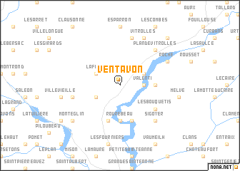 map of Ventavon