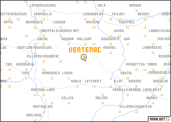 map of Ventenac