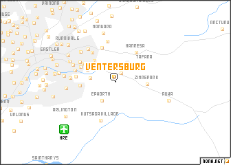 map of Ventersburg